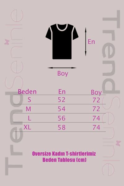 Trendseninle Γυναικείο Shut Up Λευκό μπλουζάκι με στάμπα oversize