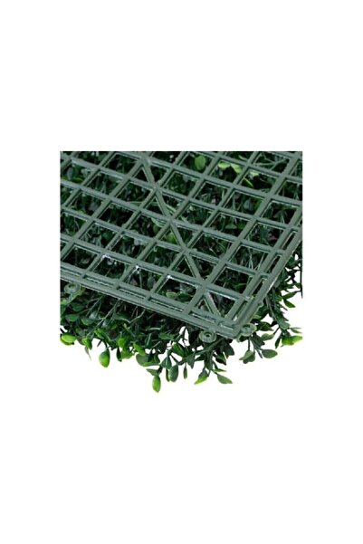 Cihan Çiçek Yapay Çiçek Duvar Kaplama Panel Şimşir Tabaka 40x60 Cm Yeşil Dikey Bahçe