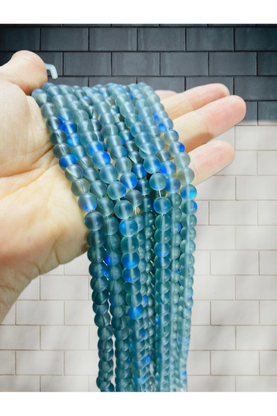 Flea Market 40 bucăți de mărgele de sticlă termică de cuarț de 8 mm