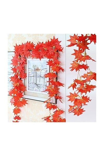 DDPEST Dekoratif Sonbahar Yapraklı Yapay Sarmaşık 1 Dal 230 Cm