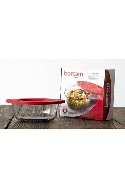 Paşabahçe 25 Cm Red Covered Pyrex 1450 Cc - 59123