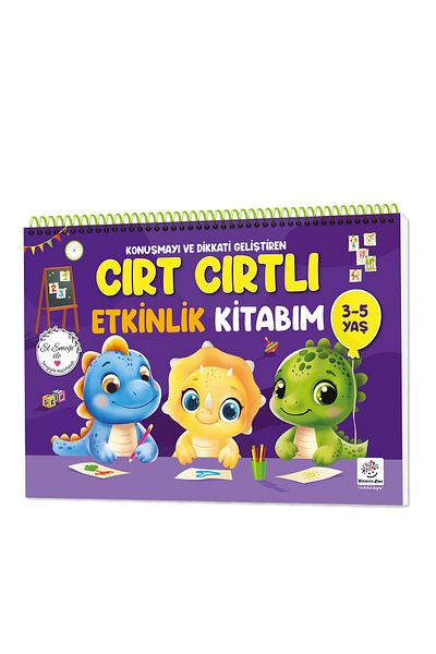 yükselen zeka My Velcro Activity Book for Children Age 3-5