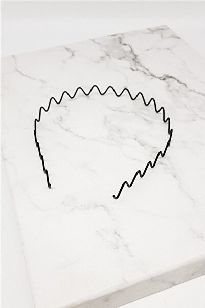 Genel Markalar Zigzag Siyah Metal Tel Taç.