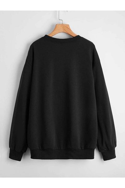 Trendseninle Ανδρικό μπλουζάκι Brooklyn Printed Μαύρο Oversize