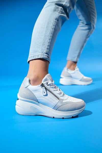 LuviShoes Pantofi de damă ADEL Ice Suede White
