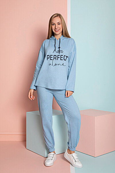 lacelove Women's Seasonal Hooded Tracksuit Set - Home Wear