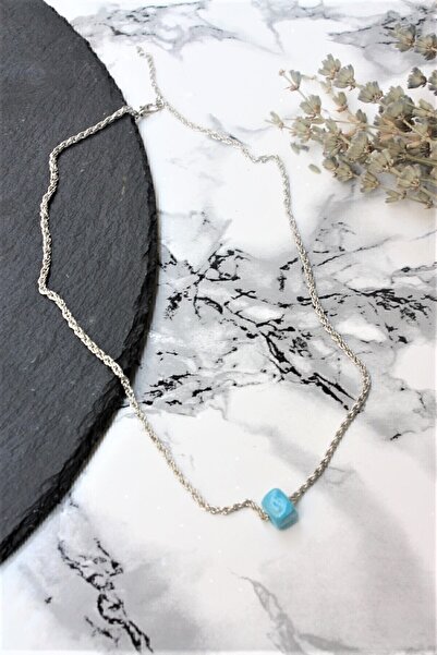 Genel Markalar Kadın Nostaljik Beyaz Boncuklu Burgu Kolye