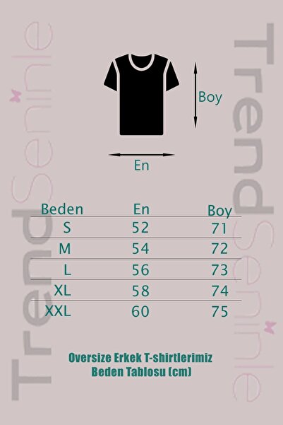 Trendseninle Μπλουζάκι Unisex Μαύρο Civilized Printed Oversize