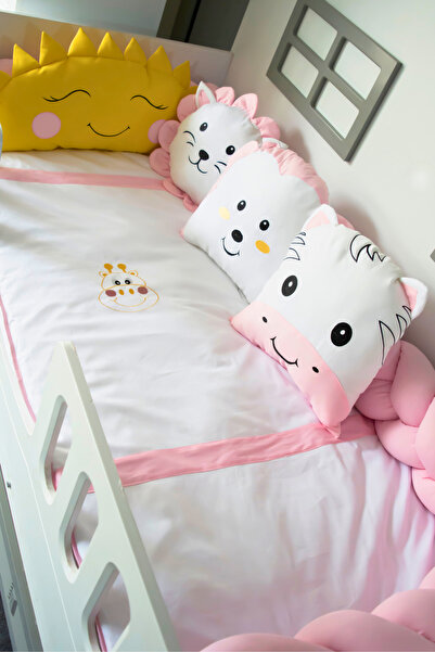 Kista Baby Montessori Bebek Uyku Seti Örgü Yan Korumalı Uyku Seti 90x190 100x...