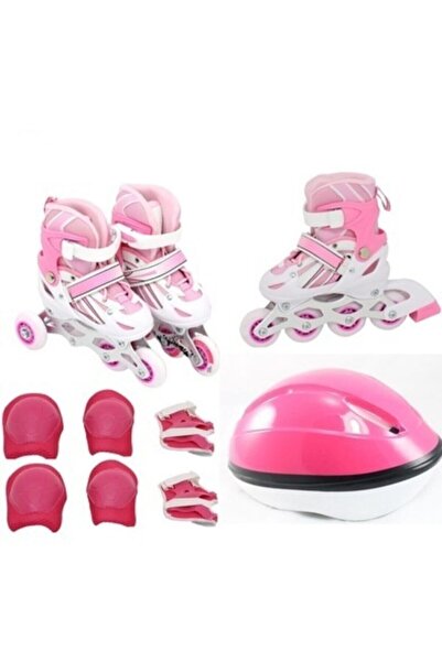 Red Sport Paten Set Üç Fonksiyonlu Paten + Kask + Koruyucu Set 30-33