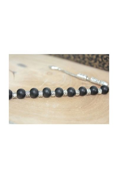 RD EKOAVM 8 Mm Onyx Zaza Rosary Drop Tip Zaza Rosary Rdt2392