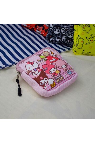 facnspt Τσάντα μακιγιάζ Hello Kitty & Kuromi & Melody