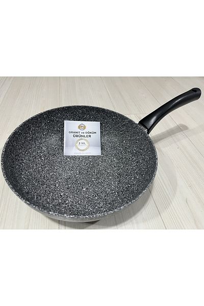 Taç 28 cm Gray Ultra Granite Plus Wok Pan - 3078