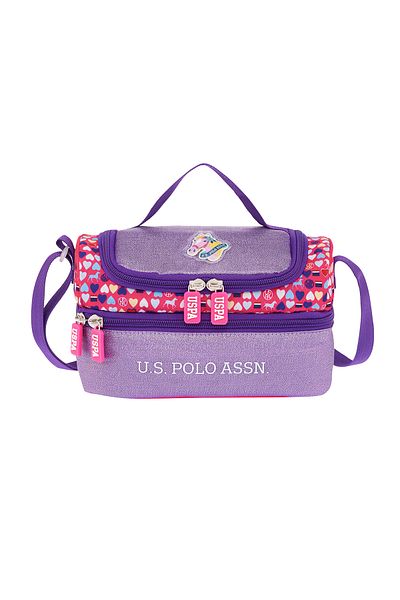 U.S. Polo Assn. ASSN. POLO SUA. 24161-24164 - Geantă de prânz și școală cu două compartimente pentru fete MOV