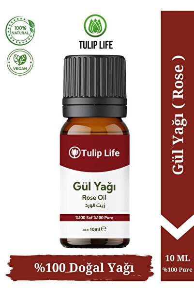 Tuliplife Gül Yağı % 100 Doğal Aroma Gül Yağı ( Rose Oil ) 10 Ml