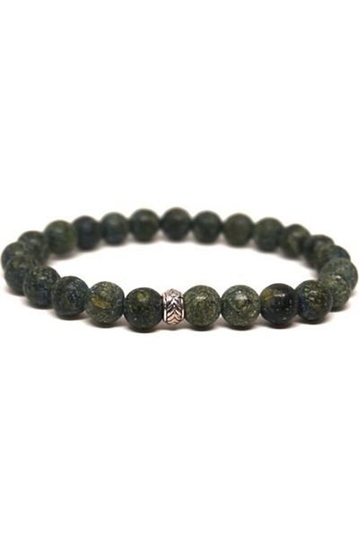 RD EKOAVM Bi'bracelet Green Agate Stone Bracelet