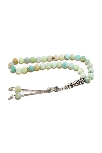 RD EKOAVM Amazonite Sky Blue Venated Rosary