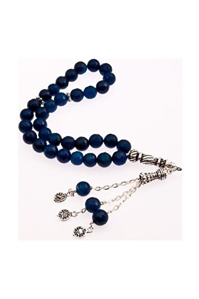 RD EKOAVM Rozariu din calcedonie placat cu argint