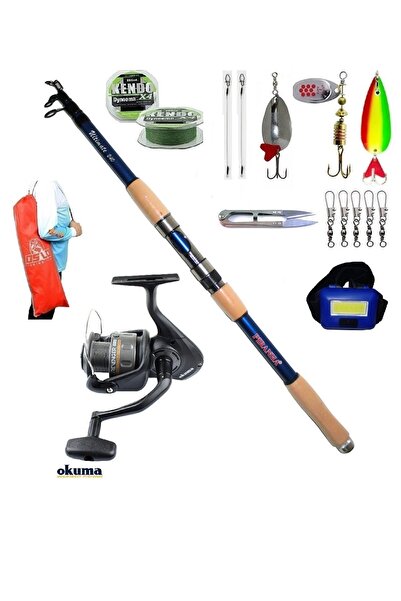 Okuma Revenger Rv-40 Piranha Ultimate 210cm 50-100gr Turna Spin Olta Takımı Seti
