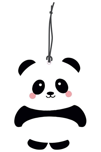 ByMeyla Sevimli Panda Tasarımlı Dekoratif Oto Kokusu ve Oto Aksesuarı