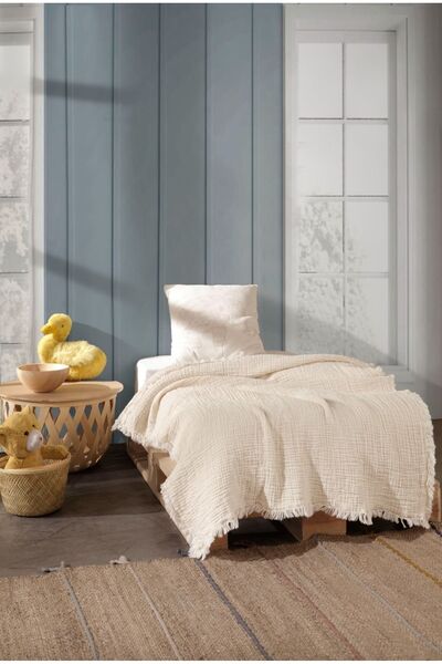 OTEXSA 4 Layer Muslin Baby Blanket (110 X 110) (with glasses, camera lens cleaning cloth as a gift)