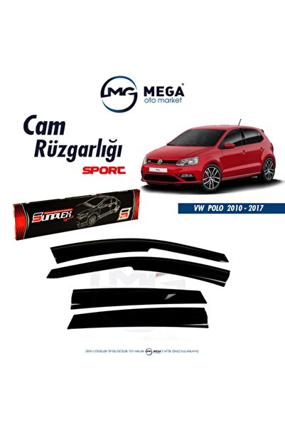 SUNPLEX Vw Polo 2010-2017 Cam Rüzgarlık Mugen Tip