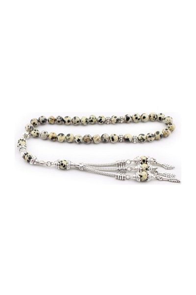 RD EKOAVM Jasper Natural Stone Rosary - Small Size and Dalmatian