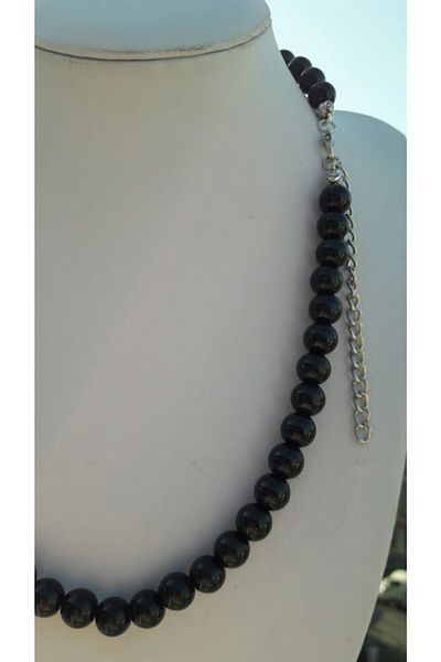RD EKOAVM Shiny Onyx 50 Cm Necklace