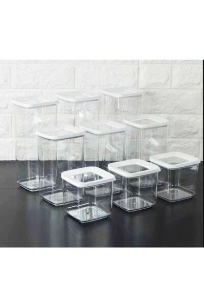 VİP AHMET 9 Piece Storage Container Set 1700+1200+700