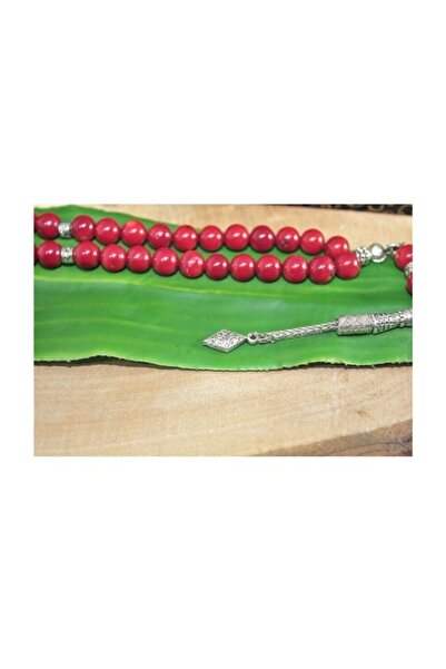 RD EKOAVM Однопір'яний кулястий виріз 8 мм чотки червоний кораловий чотки Rdt...