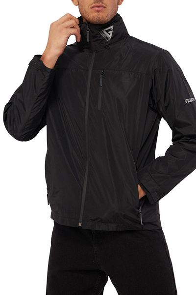 GHASSY CO. Ghassy Co. Pelernă de ploaie căptușită 3D pentru bărbați cu glugă - Windbreaker cu geantă portabilă ascunsă