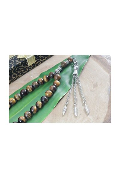 RD EKOAVM Trei ciucuri vârfuri de frunze tăiate sferă 8 mm mărgele de rugăciu...