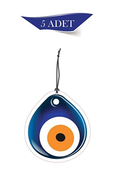 ByMeyla Nazar Boncuğu 5'li Dekoratif Oto Kokusu ve Oto Aksesuarı