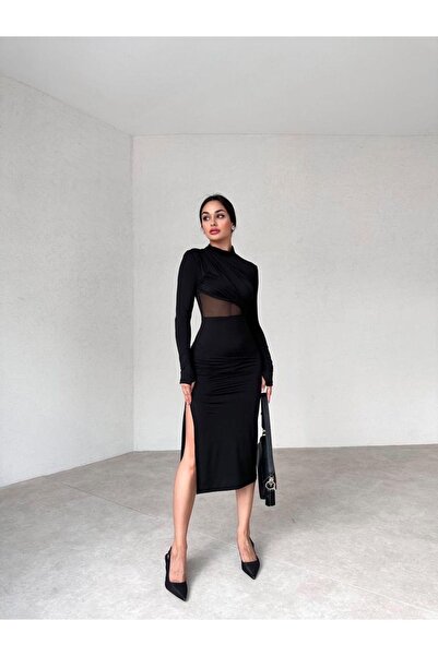 LİSAA BUTİK ΔΙΑΦΑΝΕΣ ΜΙΝΤΙ ΦΟΡΕΜΑ ΜΑΥΡΟ ΜΕ ΦΑΡΜΑΚΕΥΤΙΚΟ ΚΑΛΤΣΙ