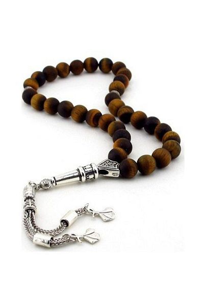RD EKOAVM Matte Turtle Eye Natural Stone Prayer Beads Pack of 33