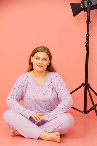 CALİA New Season Women's Bamboo Long Sleeve Pajamas Set
