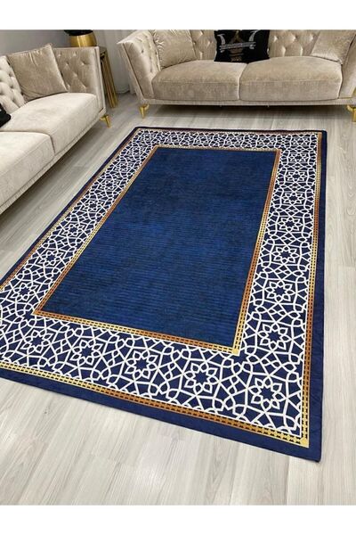 RD EKOAVM Kadife 4 M2 Ve 6 M2 Seçenekli Lastikli Halı Örtüsü Ort342-yakut