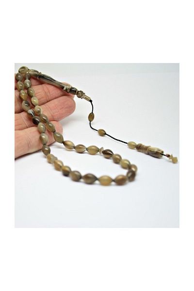 RD EKOAVM Real Buffalo Rosary - Barley Cut, Buffalo Horn Rosary
