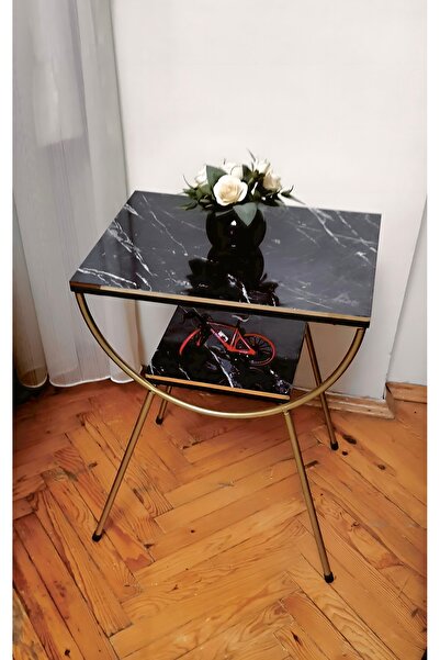 İZMİR ALİNDA MOBİLYA YAN SEHPA KOMODİN ÇOK AMAÇLI DÜZENLEYİCİ SİYAH MERMER DE...