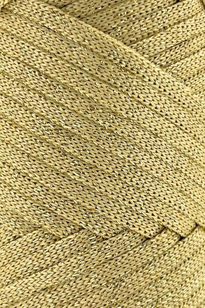 SENSY 200 gr Ață de poliester cu sclipici premium - Ață de macrame Supla și Ață de geantă Silvery Mustard