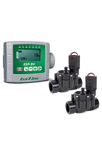 Rainbird ESP 9V PİLLİ KONTROL ÜNİTESİ 2 İSTASYON 100 DV 9V SELENOİD VANA SETİ ESP-9V WPX