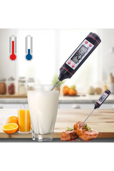 NETUM Dijital Gıda Termometersi Sıvı Gıda Et Su Süt Yiyecek Sıcaklık Ölçer Mu...