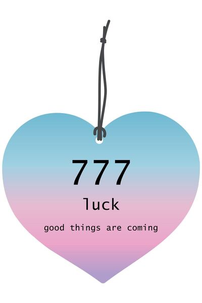ByMeyla 777 luck Kalp Tasarımlı Dekoratif Oto Kokusu ve Oto Aksesuarı