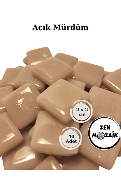 Zen Mozaik Sanatsal Mozaik Çalışmalarınız Için 2 Cm Cam Mozaik Taşı - 20x20 Mm