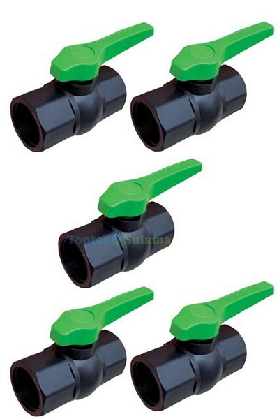 SerDrip صمام كروي نسائي بخيط داخلي PVC 1 بوصة - 32 مم (5 قطع)