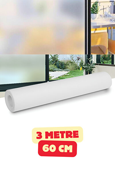 Vekorr UV Engelleyici Buzlu Cam Film Kendinden Yapışkanlı Folyo Duşakabin Bal...