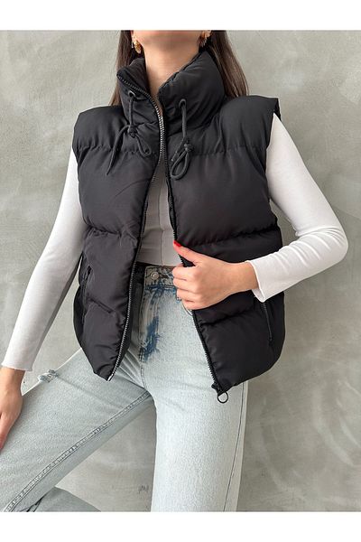 İLKCET MODA سترة منتفخة نسائية كبيرة الحجم - مبطنة