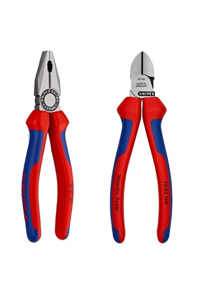 Knipex 0302180 Pense ve 7002160 Yan Keski
