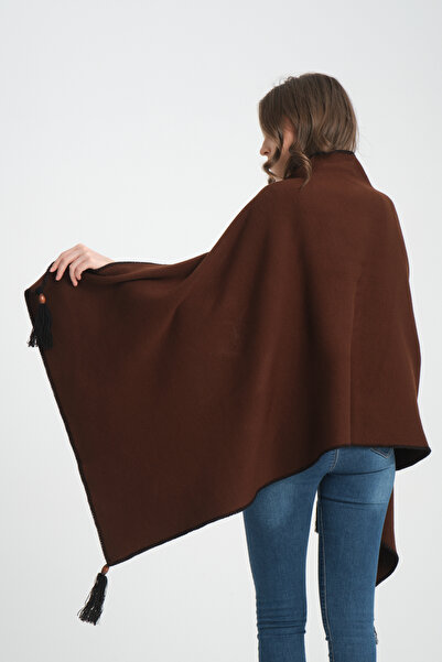 VEGA MODA Γυναικείο σάλι ώμου με ζιβάγκο - ραμμένο και χωρίς σχέδιο