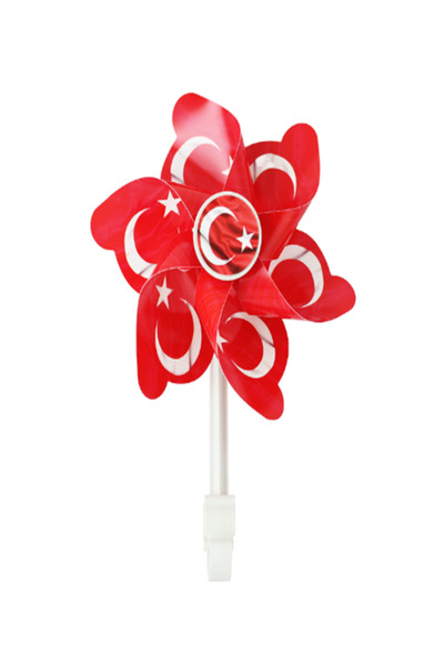 Genel Markalar Bisiklet Aksesuar Seti - Türk Bayraklı Rüzgar Gülü ve Bayrak